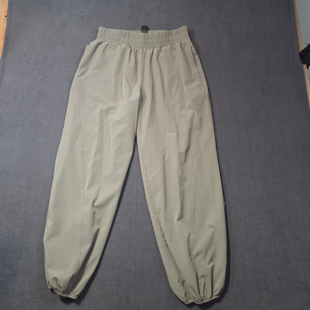 Mondetta Jogger Pants Womens Size M Sage Green Elastic Waist Stretch Hiking